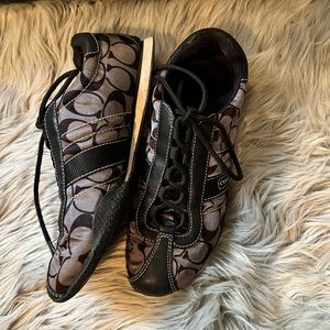 Coach black and gray sneakers size 8.5